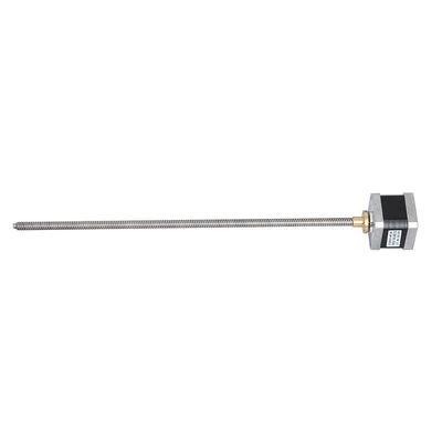 Miniature Small Linear Stepper Motor With Screw Shaft Nema17 Tr8 400mm