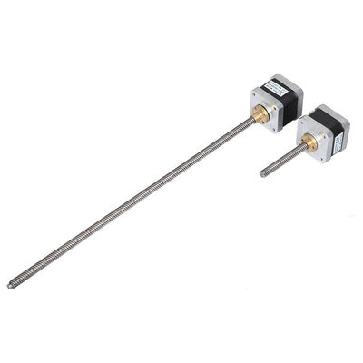 Motor deslizante linear pequeno diminuto com eixo Nema17 Tr8 400mm do parafuso